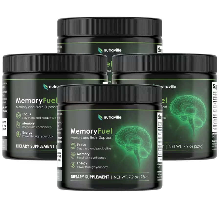 MemoryFuel 4-bottle brain support supplement